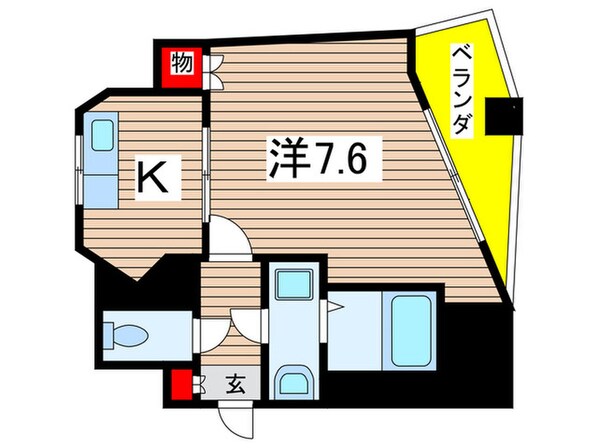 パックス荒畑Ⅱの物件間取画像